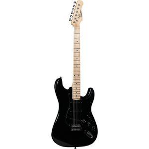 Beaton Legend BK el-gitar i sort med single-coil pickuper