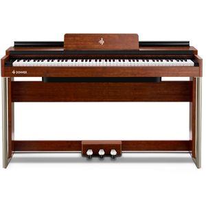 Donner DDP-200 el-piano med fullt kabinett og tre pedaler