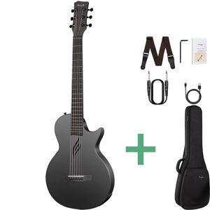 Enya Nova Go SP1 karbonfiber westerngitar i sort