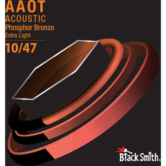 BlackSmith AAPB-1047 coatede phosphor bronze westerngitarstrenger, gauge 010-047