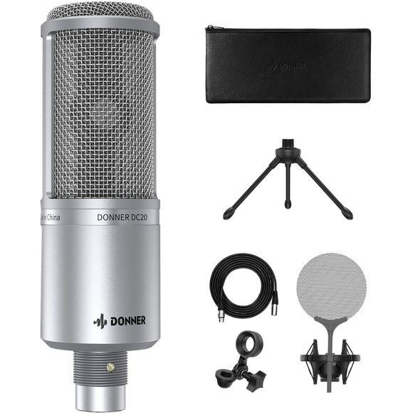 Donner DC-20 kondensatormikrofon med XLR-tilkobling