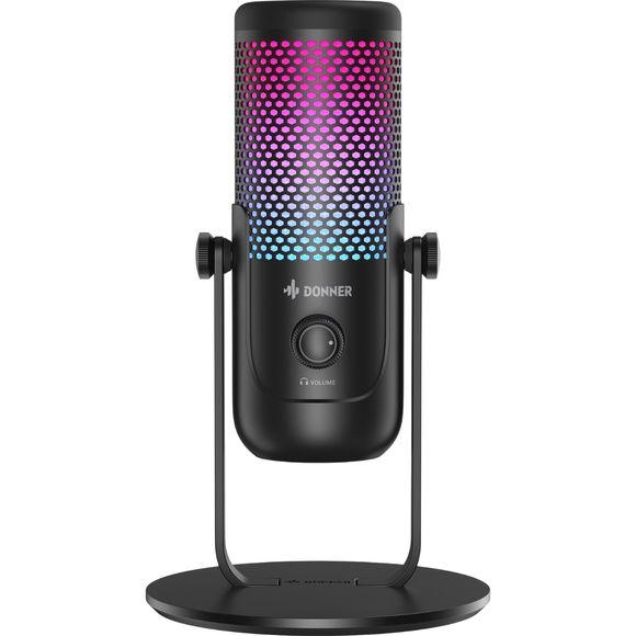 Donner NeoTrack-LX USB-mikrofon med innebygd stativ og skjerm