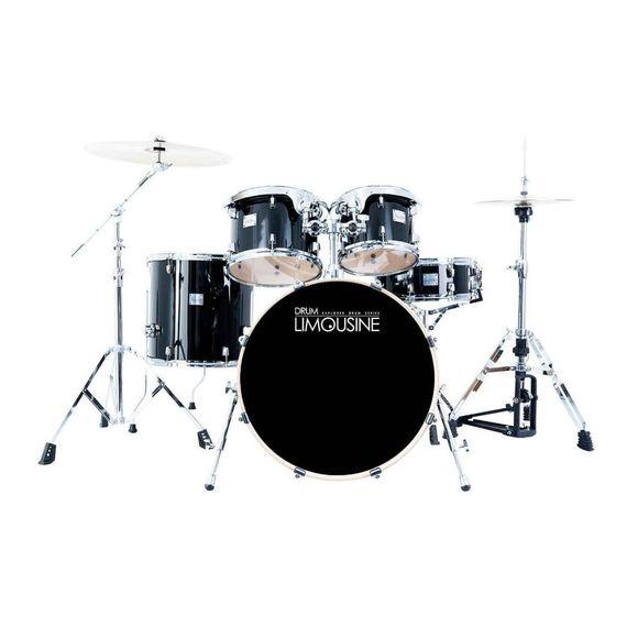Drum Limousine Explorer 22 BK trommesett i bjørk, svart finish