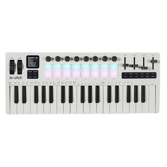 M-vave SMK-37 Pro MIDI-keyboard med 37 tangenter og innebygd synth
