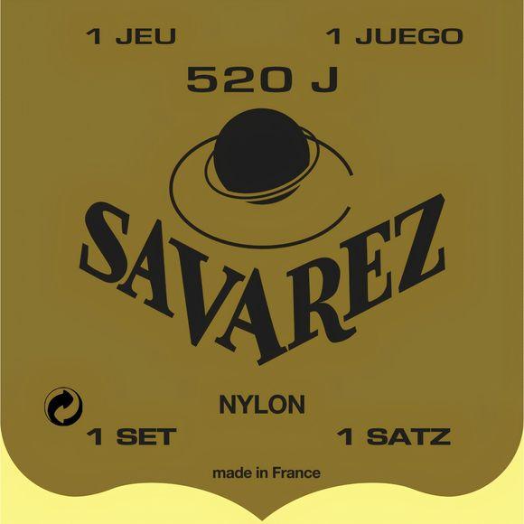 Savarez 520J gule nylonstrenger til klassisk gitar i pakke