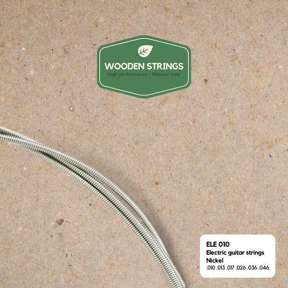 Wooden Strings ELE010 el-gitarstrenger i pakke, gauge 010-046