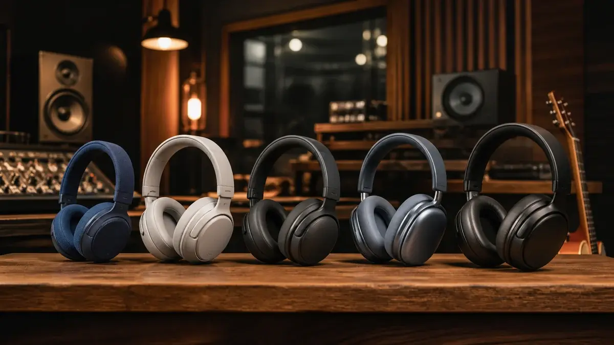 Test hodetelefoner 2026 - Sony, Bose, Apple og JBL side om side | Studio B
