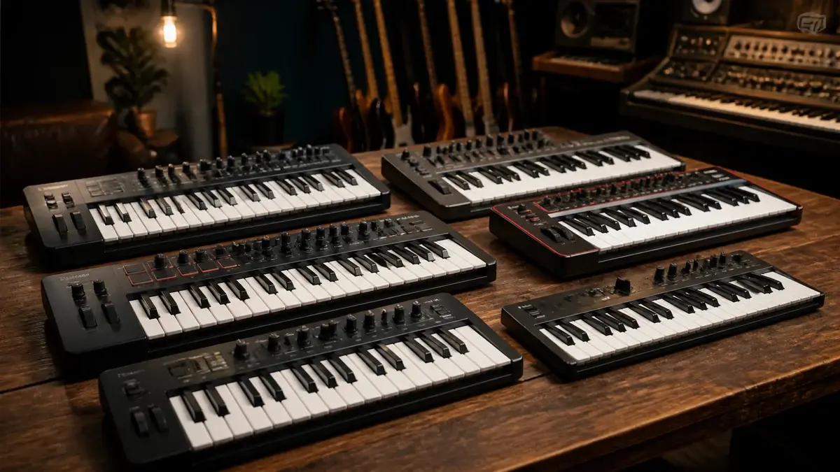 Midi keyboard test 2026 - 7 modeller fra 1249 til 3699 kroner | Studio B