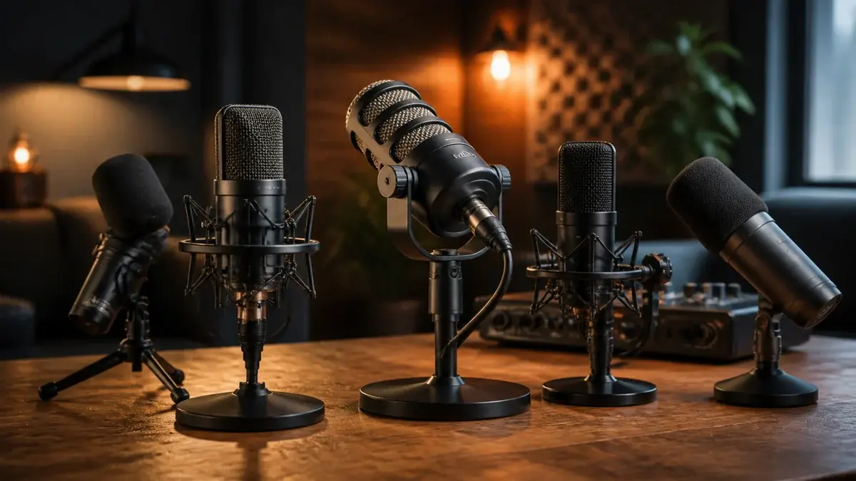 Mikrofon til podcast 2026 - beste podcastmikrofoner i test | Studio B