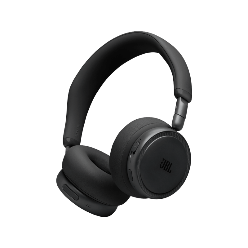 JBL Live 680NC hodetelefoner i svart, sammenleggbart design
