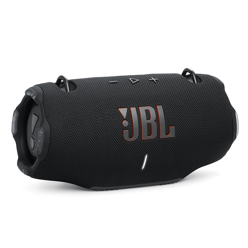 JBL Xtreme 4 stor bærbar festhøyttaler i svart, med bæresele